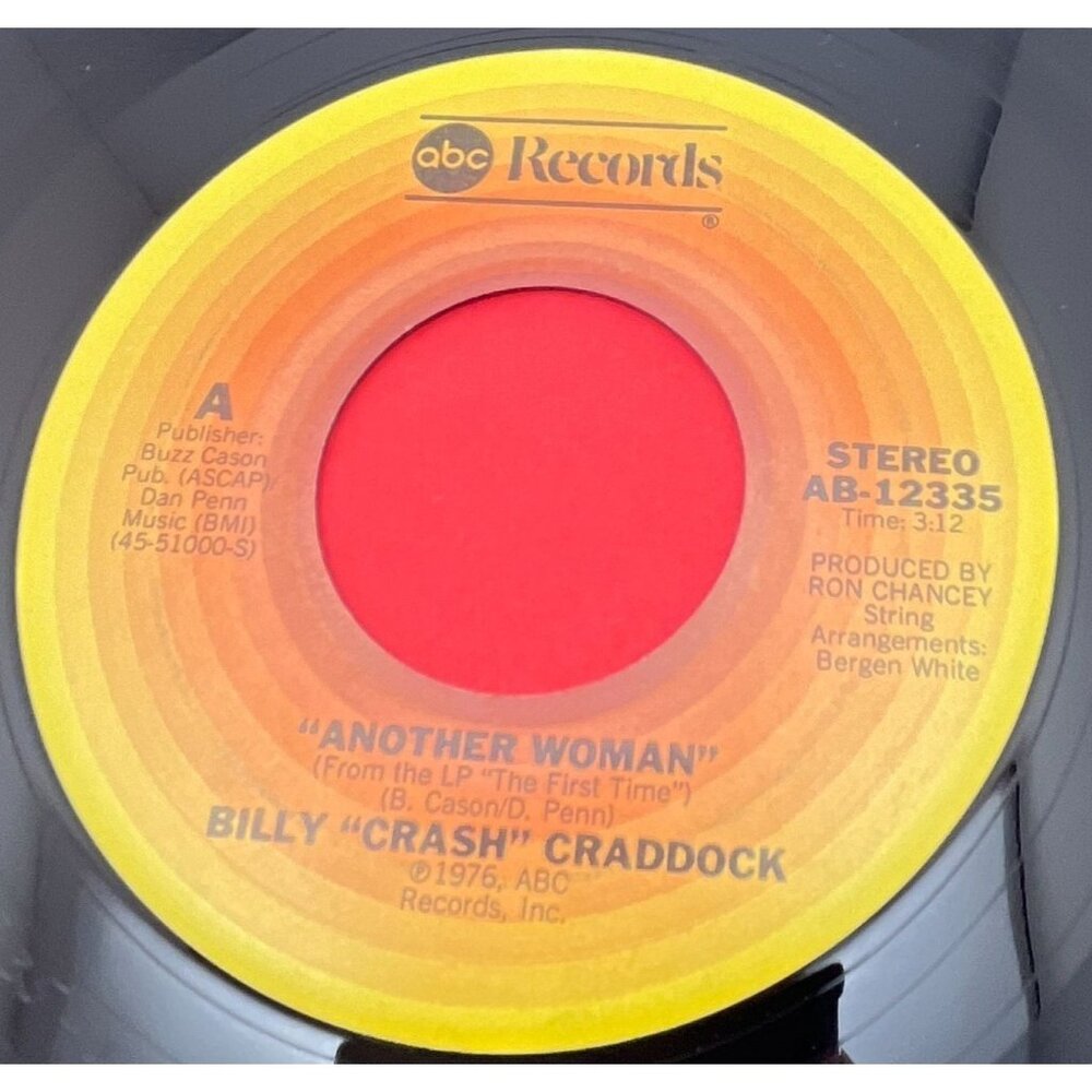 Billy Crash Craddock Another Woman / The Words Still Rhyme 45 Vinyl 70s Country